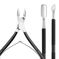 WELLFLYER CNSET-038 nouveautés coupe-ongles en acier inoxydable pince à cuticules ongles cuticules poussoir ongles pointe coupe-ongles kits de manucure
