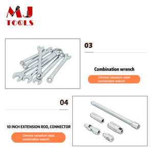 Juego de llaves de trinquete para reparación de coches y bicicletas, Kit completo de herramientas de mano, 37 piezas, <span class=keywords><strong>2021</strong></span> - Product Image 4