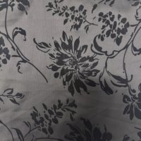 Nouvelle Tendance 2026 – Tissu Crêpe Flocé Floral Noir de 64 Pouces pour Robes Longues Formelles (Style TikTok)