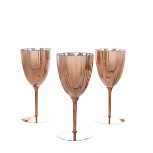 Latest Design <b>Goblet</b> Beautiful <b>Wine</b> Glass <b>Goblet</b> Luxury Metal Copper Plated Red <b>Wine</b> Glass Bar Ware Accessories - Product Image 1