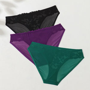 XX144 Mutandine Senza Cuciture Trasparenti Comode e Morbide a Vita Media con <span class=keywords><strong>Pizzo</strong></span> per Uso Quotidiano - Product Image 6