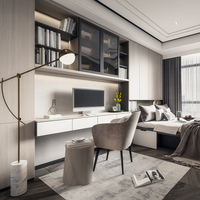 Intérieurs de luxe modernes sur mesure pour toute la maison, lit superposé tatami en MDF, tailles réglables, gain de place, solutions commerciales
