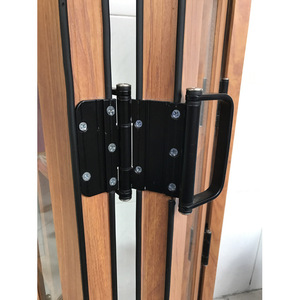 Charnières de balcon en alliage de titane-magnésium et d'aluminium robustes, grandes, pliantes, à double poignée, accessoires pour portes et fenêtres en verre - Product Image 2