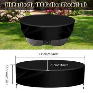 ฝาปิดถังน้ำกันน้ำถังเก็บน้ำทรงรีทนทานฝาครอบกันฝุ่นกันลมฝาครอบถังน้ำกลางแจ้งออกแบบโลโก้ได้ตามต้องการ - Product Image 2