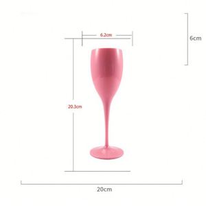 Verres à vin en plastique créatifs modernes incassables et réutilisables de 175 ml avec logo personnalisable pour mariage et fête, flûtes à champagne - Product Image 3