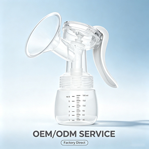 Tiralatte Manuale <span class=keywords><strong>in</strong></span> Silicone Portatile di Alta Qualità OEM con 3 Livelli Regolabili per l'<span class=keywords><strong>Allattamento</strong></span> al Seno - Product Image 1