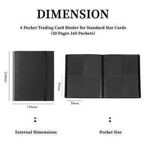 สมุดใส่การ์ดสะสม FX Custom PP Material 4 ช่อง, อัลบั้มพลาสติกสำหรับการ์ดเกมและกีฬา - Product Image 3