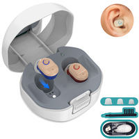 Alat Bantu Dengar Lingdong In-Ear untuk Gangguan Pendengaran Ringan hingga Sedang, Dapat Diisi Ulang, Ramah Lingkungan, Ukuran Mini, Peredam Kebisingan, Pengisian Cepat