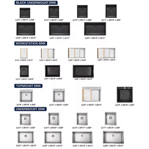 Cuc 16 गेज बड़े डबल बेसिन कम विभाजित एकल कटोरे गहरे अंडरमाउंट सिंक वर्कस्टेशन स्टेनलेस स्टील रसोई सिंक - Product Image 6