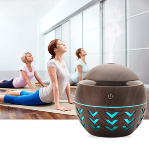 Wooden Aroma Diffuser Mini <b>Humidifier</b> With Led Light Usb Powered For Home Use Less Than 0.5L Capacity - Product Image 2