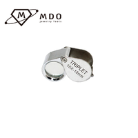 High-quality 10x 20x 18mm Jeweler Foldable Triplet Optical Lens Jewelry Loupe Diamond MagnifIer Diamond Magnify Glass