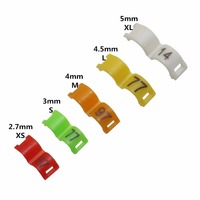 Bagues de patte d'oiseau en plastique numérotées de 2,7/3/4/4,5/5 mm, anneaux de pied à clipser pour l'identification de la volaille, des pigeons et des perroquets