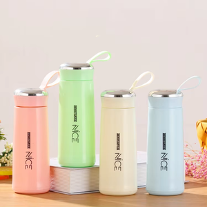 Bouteille d'eau en verre isotherme 400 ml (13 oz) pour le camping, modèle 2026, vente chaude, avec boîte colorée, unisexe - Product Image 2