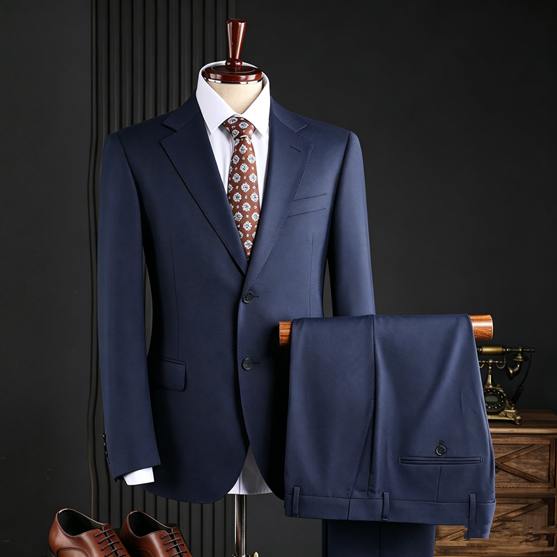 Blue [suit +  trousers]