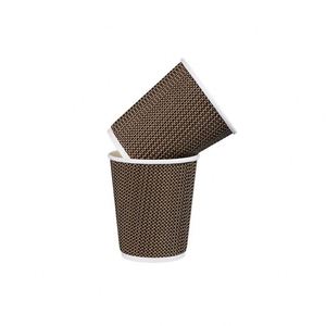 Gobelet à thé jetable à double paroi biodégradable avec estampage à chaud en feuille d'or, papier synthétique personnalisable Comgesi - Product Image 1