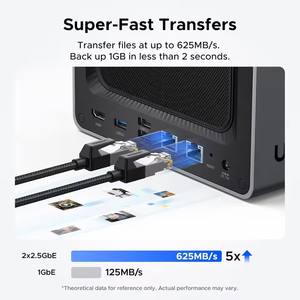 UGREEN NASync DXP4800 <span class=keywords><strong>NAS</strong></span> <span class=keywords><strong>de</strong></span> bureau 4 baies Intel N100 Quad-core 8 Go <span class=keywords><strong>de</strong></span> RAM DDR5 CPU 4K HDMI Stockage en réseau (sans disques) - Product Image 6