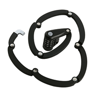 Candado para Bicicleta de Cable de Acero Flexible Premium con Código Combinado de 4 Dígitos Resistente a Manipulaciones y Revestimiento Impermeable