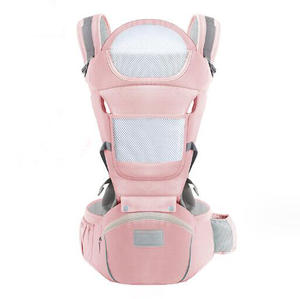 Portabebés de 100% algodón <span class=keywords><strong>para</strong></span> recién nacidos, portabebés ergonómico con asiento de cadera, multiposición, transporte delantero y trasero <span class=keywords><strong>para</strong></span> recién nacidos - Product Image 1