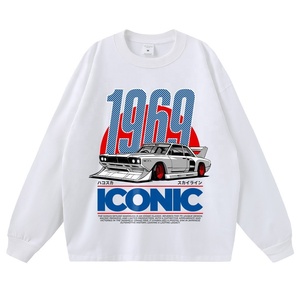 <span class=keywords><strong>T</strong></span>-<span class=keywords><strong>shirt</strong></span> Designer Vintage à Manches Courtes Imprimé Voiture de Sport Japonaise Classique Effet Délavé Acide <span class=keywords><strong>Streetwear</strong></span> Coupe Oversize En Stock - Product Image 2