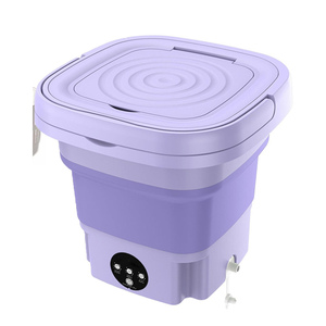 Portable 9L <b>Mini</b> Washing Machine with Dryer Electric Single Tub Washer and Dryer Plastic Housing - Product Image 1