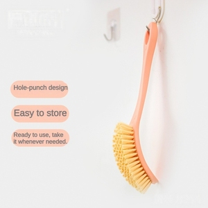<span class=keywords><strong>Brosse</strong></span> à casseroles incurvée suspendue : Nettoyant à poils denses pour poêles (résistant à l'huile, respectueux des revêtements) - Product Image 2