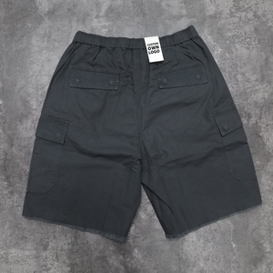Shorts cargo pour hommes avec logo personnalisé, poches, coton léger, imprimé logo vieilli, grande taille, shorts d'extérieur pour hommes - Product Image 3