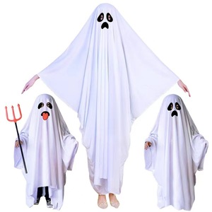 Disfraz de Fantasma de Seda de Lujo para Fiesta de Halloween con Capa para Adultos - Product Image 1