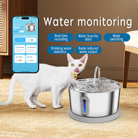 Fontaine à eau sans fil anti-séchage 4L avec contrôle via l'application Tuya, autonomie de 45 jours, pour chats, vente en gros OEM