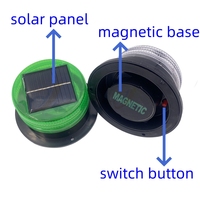 Feu de signalisation d'urgence solaire à économie d'énergie pour voiture, avec mode stroboscopique et structure de conception pour la sécurité routière