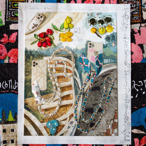 Chaîne de téléphone polyvalente de 120 cm en or, collier, sangle de téléphone portable à bandoulière tressée, accessoires pour sac - Product Image 3