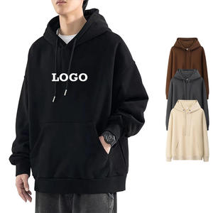 BY420B Sweat à capuche unisexe en molleton épais 420GSM, coupe oversize et carrée, haute qualité, avec logo personnalisé et broderie - Product Image 1