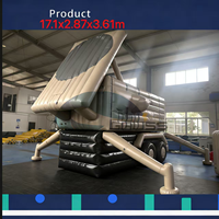 Véhicule lanceur de missiles gonflable publicitaire CQ, modèle de camion gonflable Patriot en PVC pour l'entraînement comme cible factice