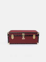 Valise vintage en cuir PU, valises de voyage, boîte de rangement à domicile