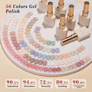 Set de 56 Esmaltes de Gel en Caja con Amplia Gama de Colores, Combinación Gratuita, OEM, Profesional, para Salón, Venta al Por Mayor, Suministros de Uñas Personalizados de Fábrica - Product Image 4