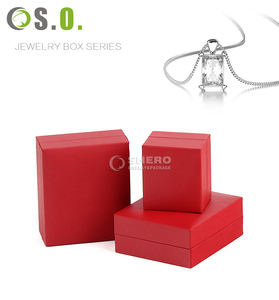 Cajas de Regalo Personalizadas de Lujo al por Mayor, Color Rojo, para Collares, Pulseras, Anillos, Pendientes, Joyería - Product Image 2