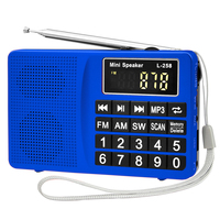 LCJ L-258 multi-bande large bande radio portable FM AM SW avec bouton de balayage automatique et roue de réglage