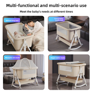Cuna Portátil Multifuncional 2 en 1 Plegable para Bebés Recién Nacidos de 0 a 36 Meses, para Uso en Casa y Viajes - Product Image 2