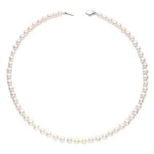 R. Đá quý Chất lượng cao 8-10mm trắng ngọc trai vòng cổ ngọc trai nước ngọt của phụ nữ thời trang 925 Sterling Bạc Vòng cổ ngọc trai Quà Tặng - Product Image 6