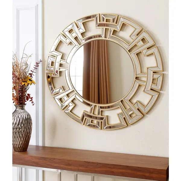 Home decor living room creative elegant design wall hanging round mirror