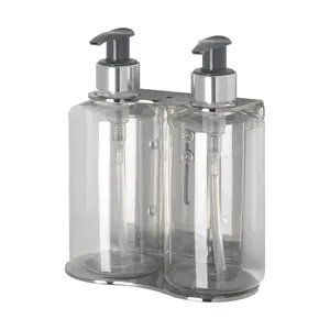 OEM ODM Pump Squeeze Shower Soap Dispenser Bottle Holder Bracket Wall Mount Bathroom For Hotel