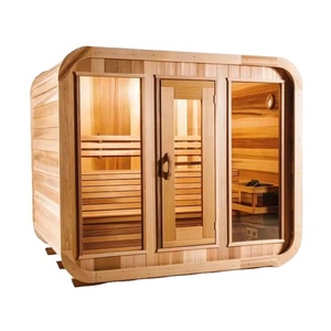 Hemlock ngoài trời tuyết tùng Thùng phòng tắm hơi rắn 2 người gỗ khô phòng xông hơi hồng ngoại xa bồn Spa - Product Image 3