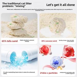 Litière pour chats/chattes gestantes BIO-C à base de manioc et de tofu, désodorisante à sec, sans transfert de saleté, qualité supérieure - Product Image 4