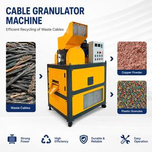 Usine de recyclage automatique de câbles et fils usagés à 99,9 % de taux de recyclage, machine de granulation de cuivre, séparateurs de cuivre, prix abordable - Product Image 1