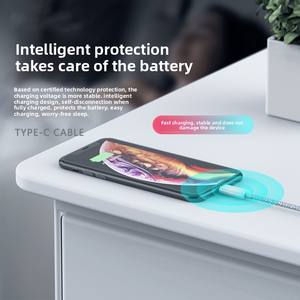 Câble de données double tête Type-C vers Type-C, âme en cuivre pur, gaine tressée, pour séries 15-17, compatible avec la charge rapide Honor <span class=keywords><strong>67W</strong></span> - Product Image 5