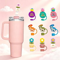 Capuchon de paille en silicone de qualité alimentaire, embout anti-poussière pour gobelet Stanley, personnalisable