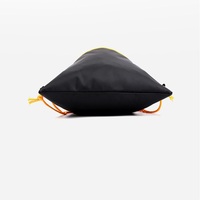 Sac à cordon personnalisé avec logo, sac de sport en polyester, sac à dos imperméable avec poche avant zippée, poignée de transport, commande en gros OEM ODM