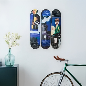Tavole <span class=keywords><strong>da</strong></span> Skateboard in Acero a 7 Strati Personalizzate OEM per Decorazione Murale, Arte <span class=keywords><strong>da</strong></span> Parete in Legno per Casa, Stanza, <span class=keywords><strong>Bar</strong></span> - Product Image 5