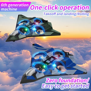 Aereo da Combattimento Telecomandato in Schiuma, Drone Giocattolo con Luci LED, Rotazione a 360° °   Giocattolo Volante con Funzione di Rotazione - Product Image 6