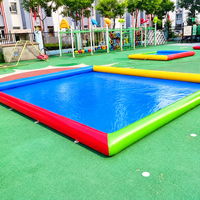 Piscine gonflable carrée pour enfants, équipement de jeu aquatique pour fêtes en plein air dans la cour