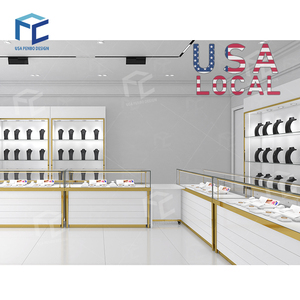 Présentoir de comptoir de bijoux intérieur moderne personnalisé en vente Mobilier de boutique pour salle d'exposition Design - Product Image 3